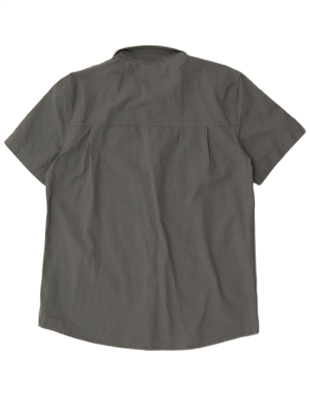 Camicia a maniche corte da uomo Mountain Warehouse Large in cotone grigio