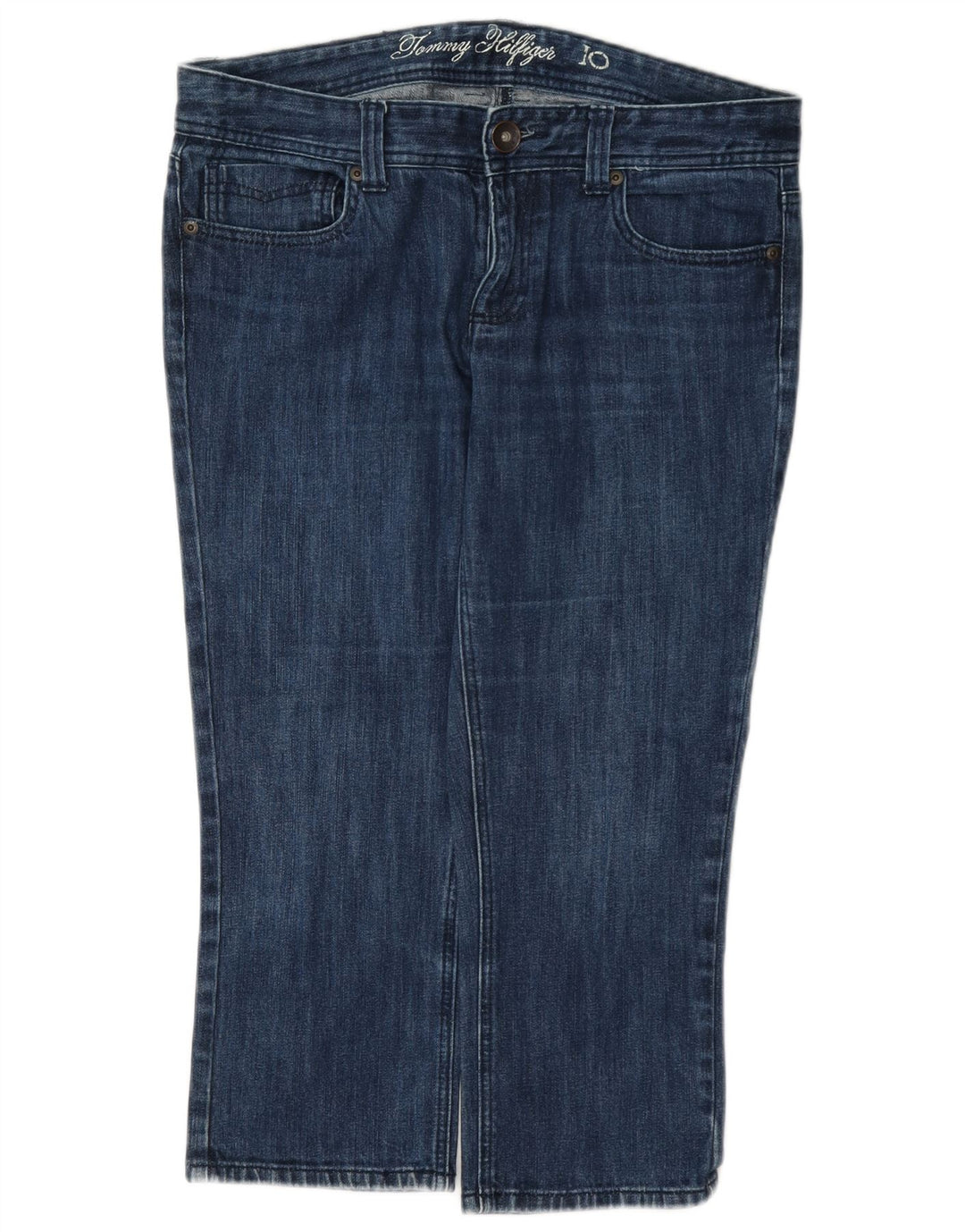 Jeans Capri da donna Tommy Hilfiger US 10 Large W32 L21 Blu