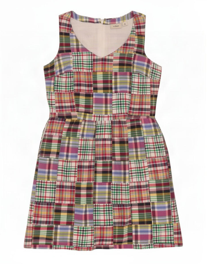 Abito tubino senza maniche da donna L.L.Bean US 6 Patchwork medio multicolore