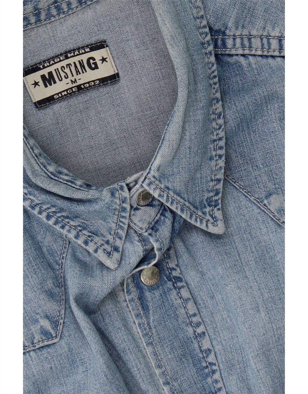 Abito in denim senza maniche da donna Mustang UK 14 Blu medio
