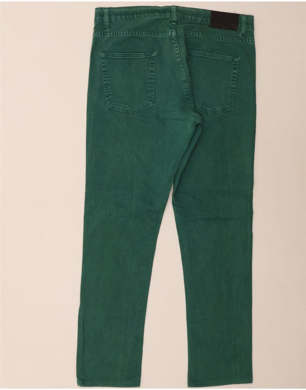 Jeans slim da uomo Zara EU 46 XL W36 L30 cotone verde