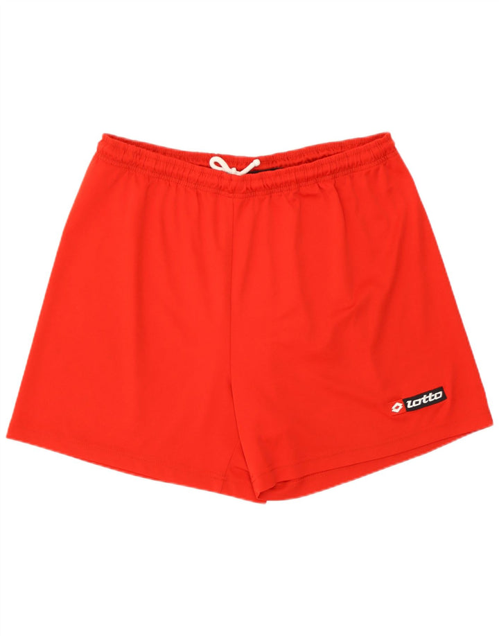 Pantaloncini sportivi da uomo Lotto grandi rossi in poliestere