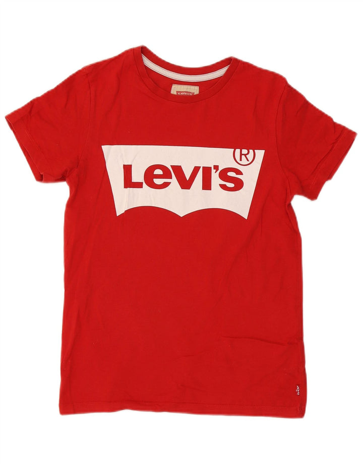 T-shirt grafica Levi's per ragazzi 13-14 anni in cotone rosso