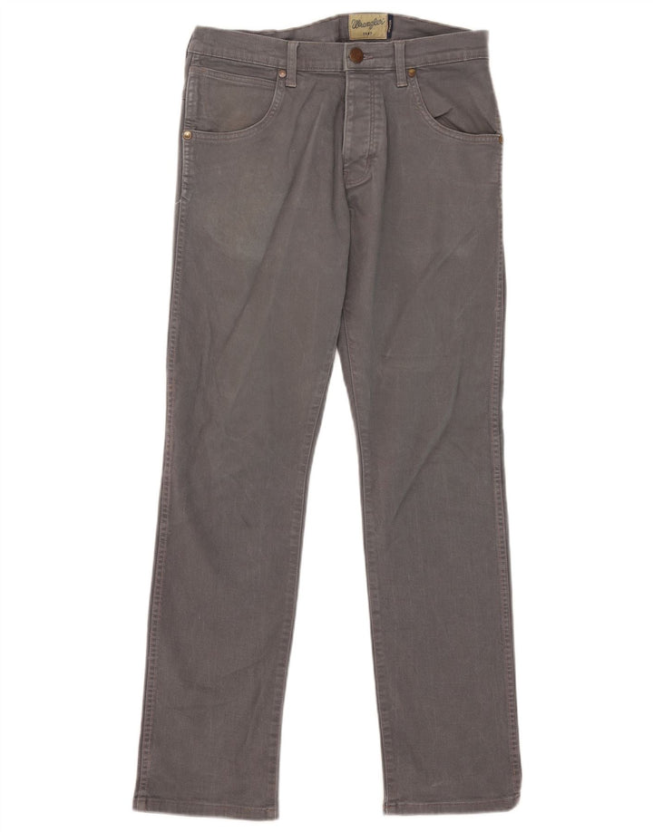 Jeans dritti da uomo Spencer WRANGLER W32 L32 cotone grigio