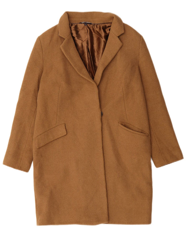 Cappotto oversize da donna Marks & Spencer UK 10 piccolo in lana beige