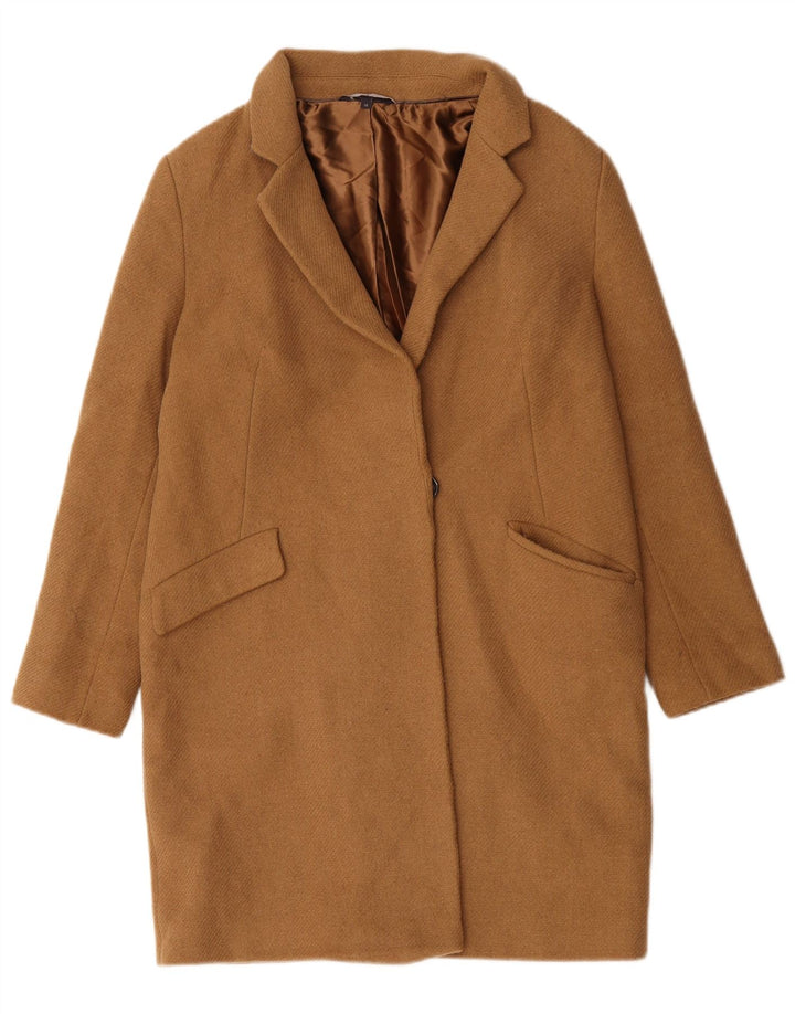 Cappotto oversize da donna Marks & Spencer UK 10 piccolo in lana beige