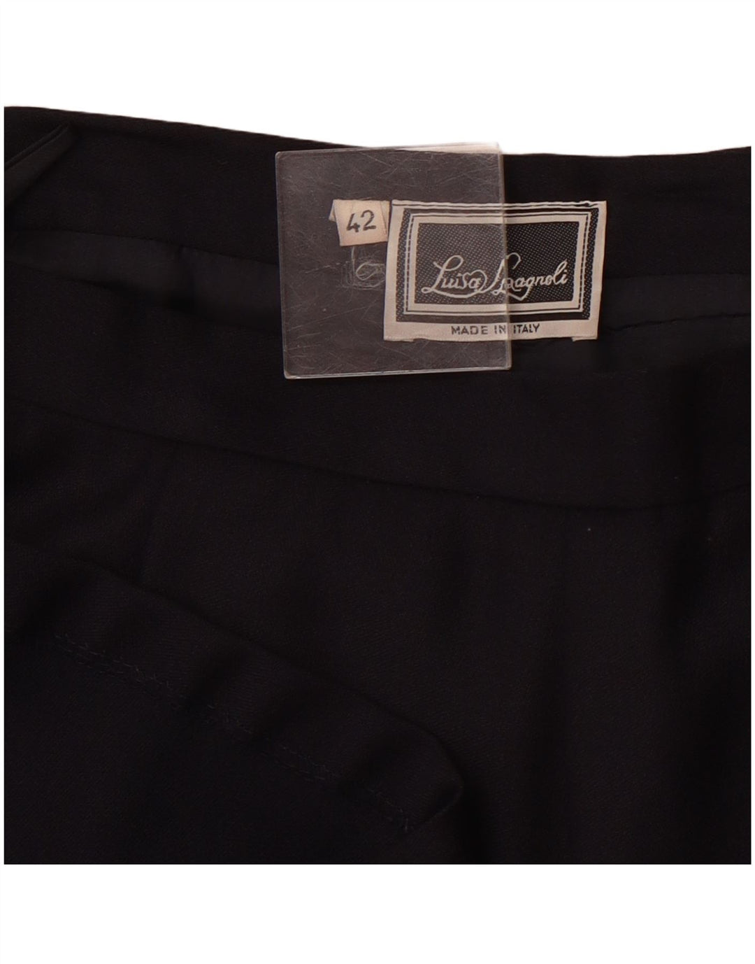 LUISA SPAGNOLI Gonna Svasata a Vita Alta da Donna IT 42 Media W26 Blu Navy