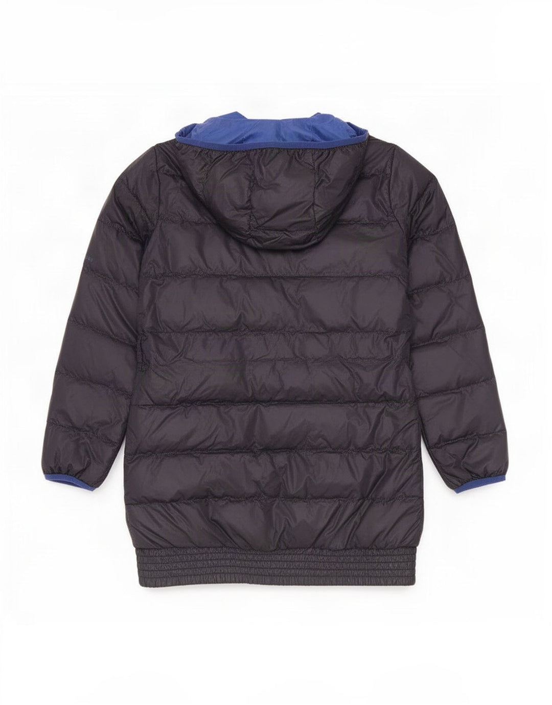 Cappotto imbottito con cappuccio da donna Calvin Klein Jeans UK 14 medio blu navy