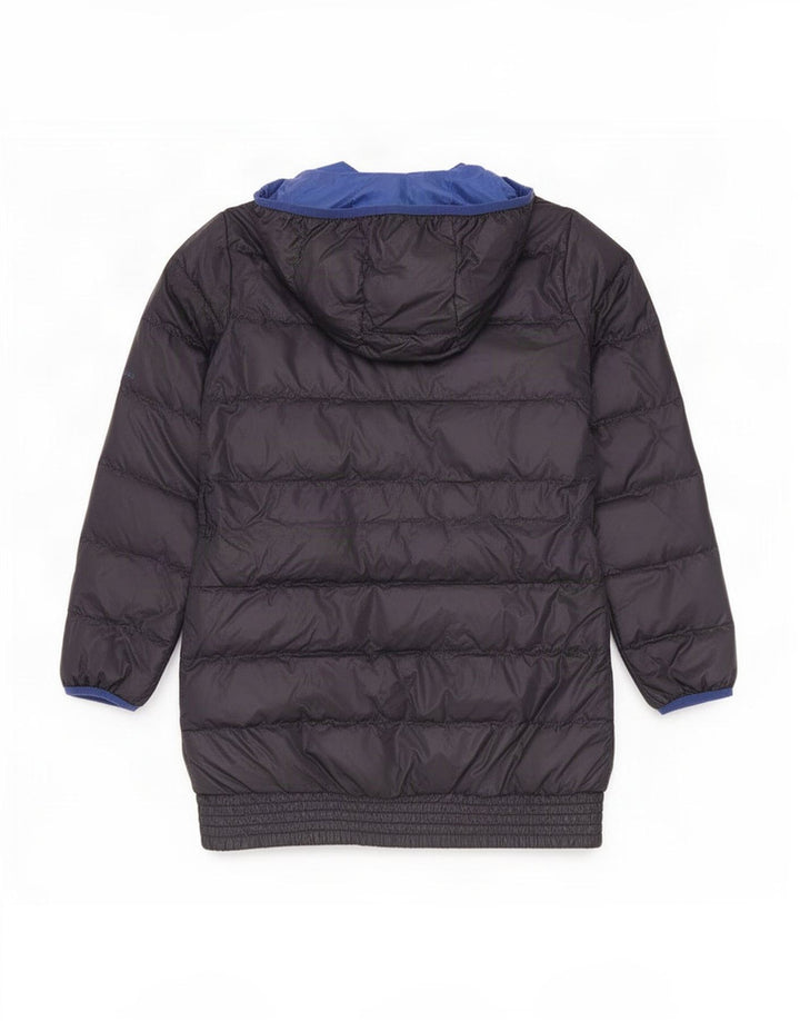 Cappotto imbottito con cappuccio da donna Calvin Klein Jeans UK 14 medio blu navy