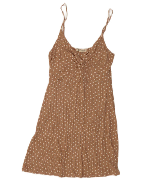 Vestito estivo senza maniche da donna Billabong UK 12 Pois beige medio