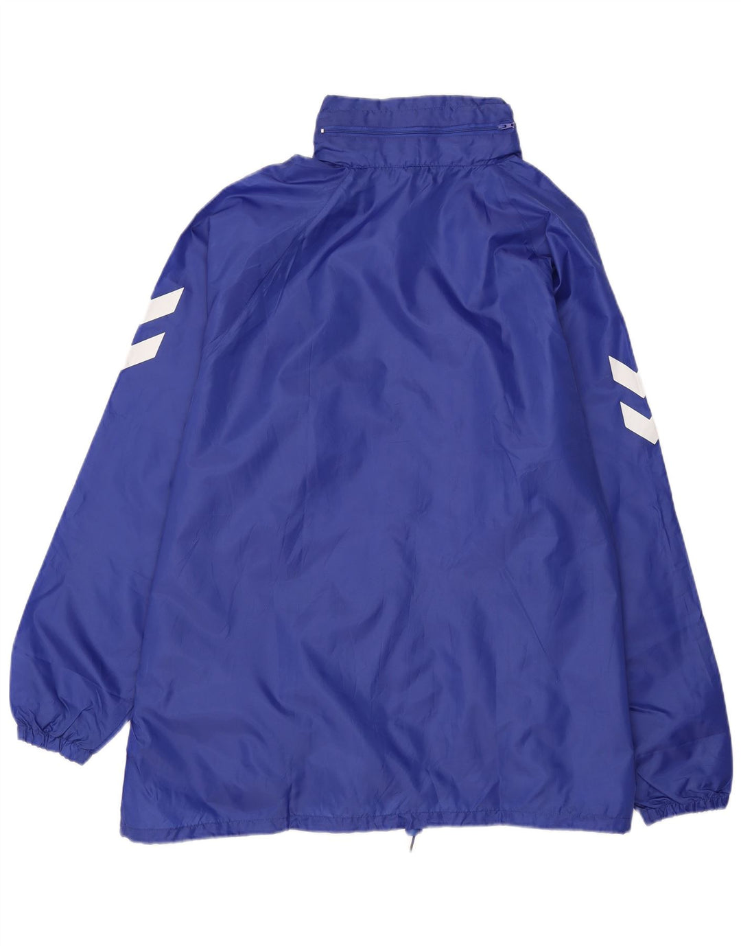 Giacca antipioggia da uomo con cappuccio grafico HUMMEL UK 42 XL poliestere blu