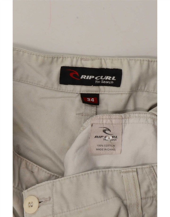 Pantaloncini casual grafici da uomo Rip Curl W34 grande cotone beige