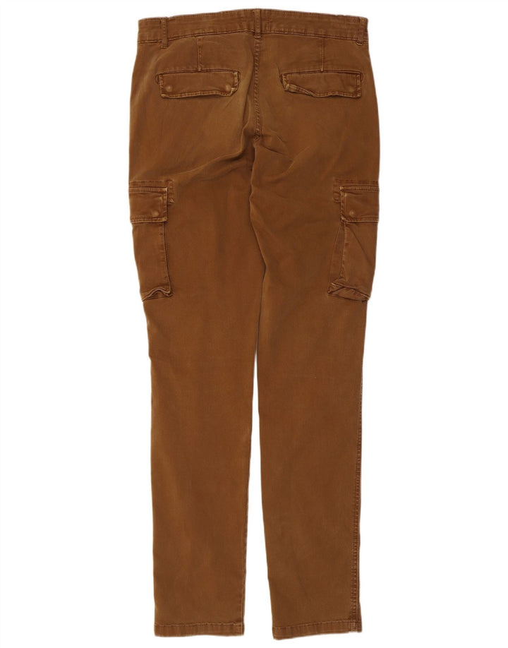 Pantaloni cargo slim da uomo Lyle & Scott W32 L33 in cotone marrone