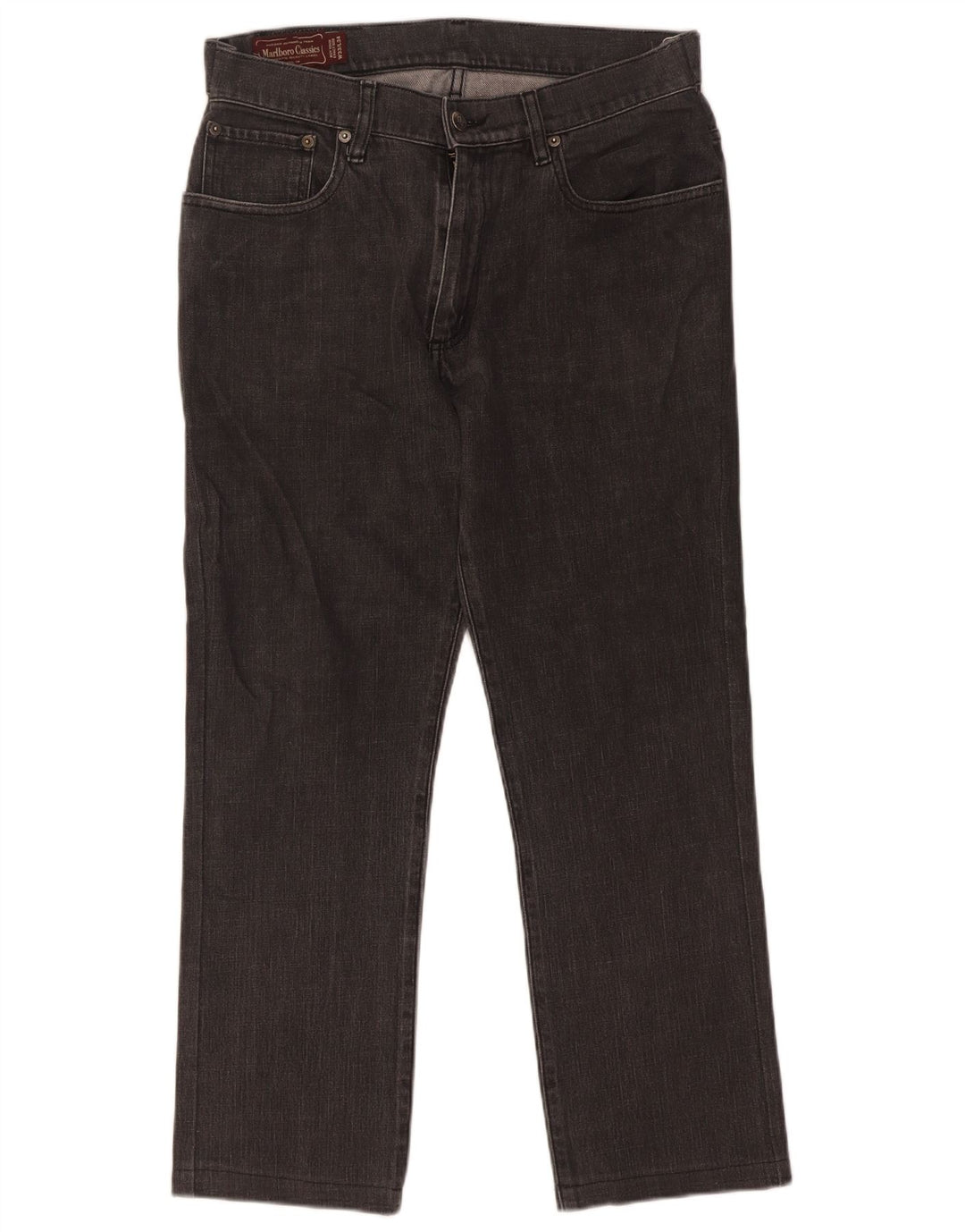 Jeans dritti da uomo Marlboro Classics W33 L27 cotone nero