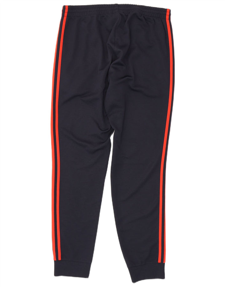 Pantaloni Tuta Adidas da Uomo Joggers Taglia L Blu Navy Poliestere