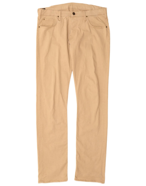 Pantaloni casual dritti Powell da uomo LEE W34 L36 in cotone beige