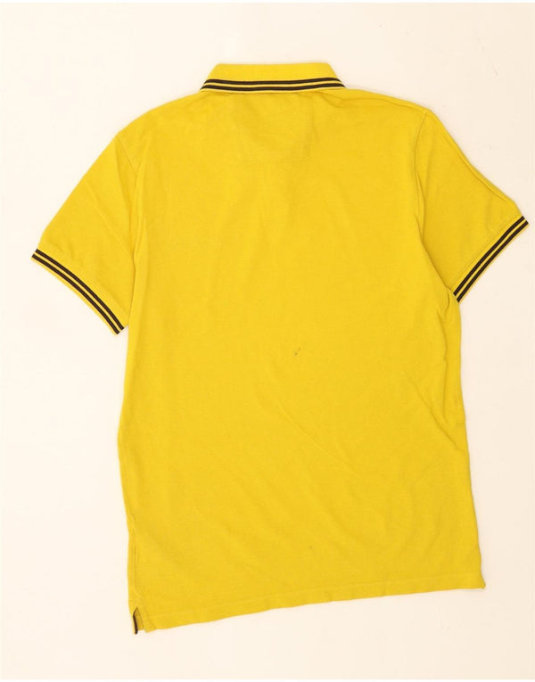 Polo da uomo Calvin Klein Jeans in cotone a righe gialle medie