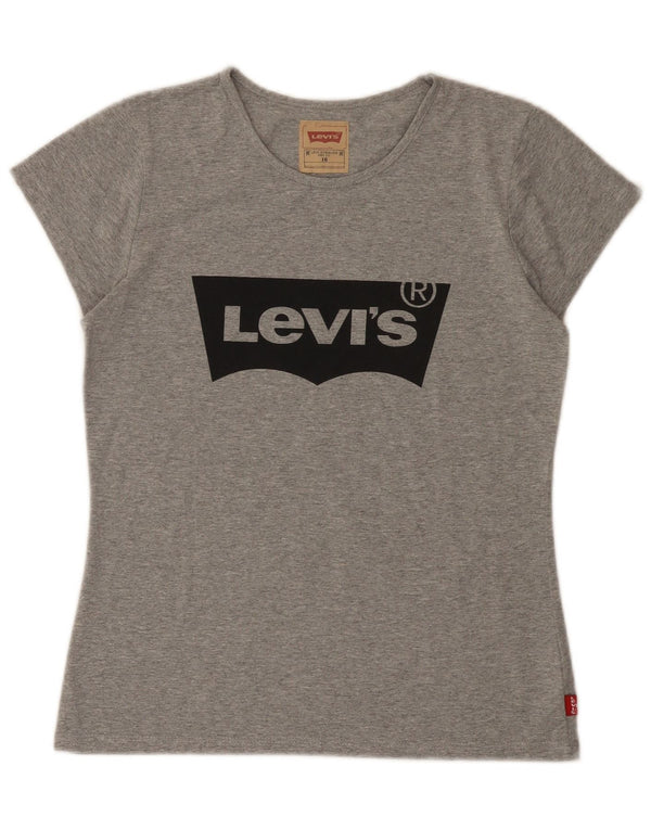T-shirt grafica per ragazze Levi's 15-16 anni Poliestere mélange grigio
