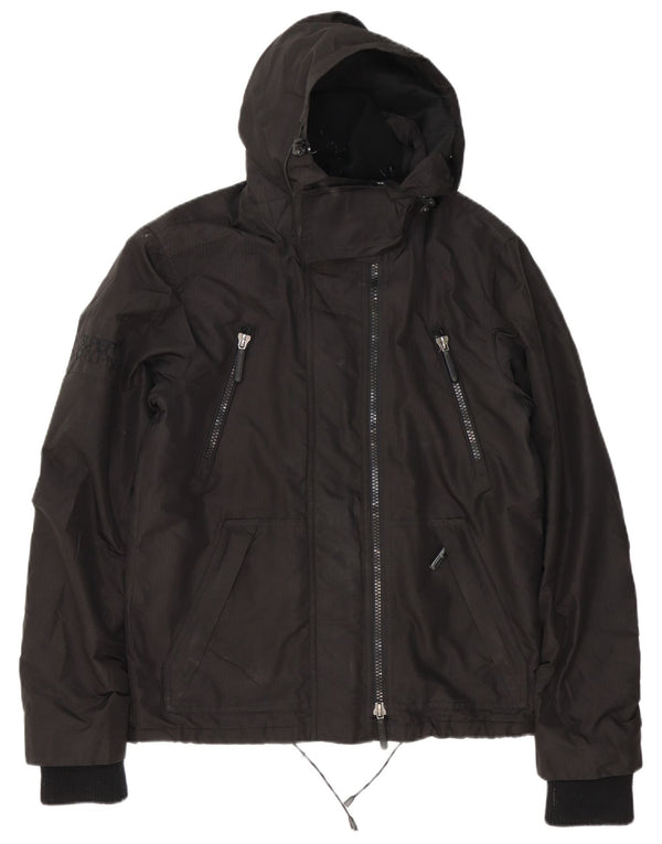 Giacca a vento con cappuccio da uomo Superdry UK 36 Small Poliestere nero