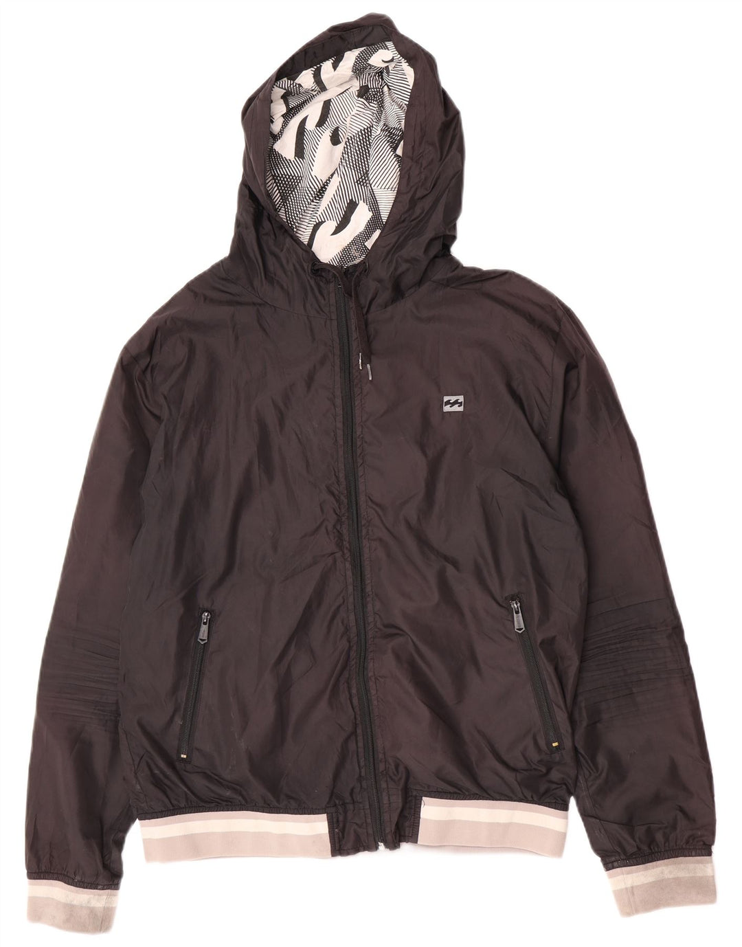 Giubbotto bomber con cappuccio da uomo Billabong UK 40 grande poliestere nero