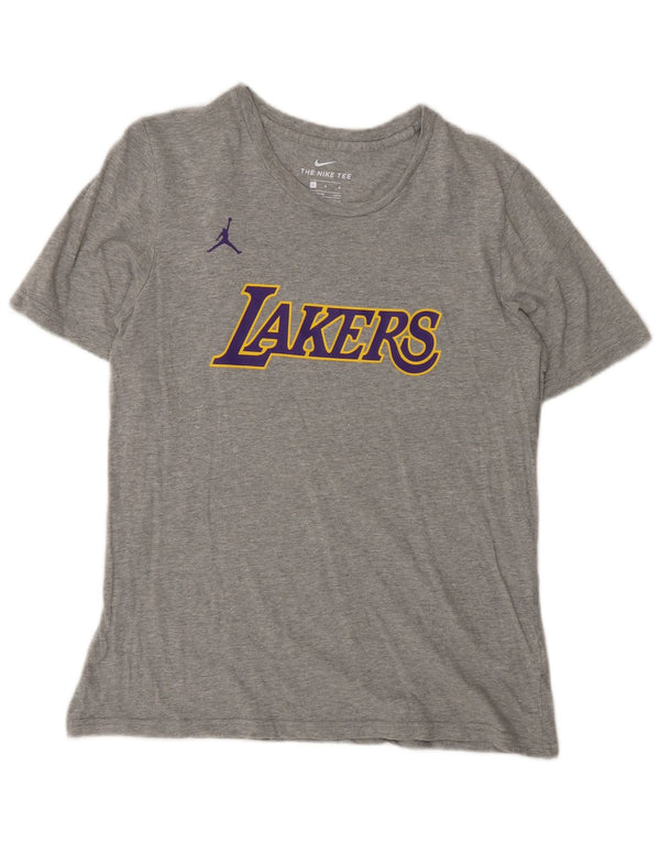 T-shirt grafica Nike Lakers da bambino, 14-15 anni, grande, in cotone grigio