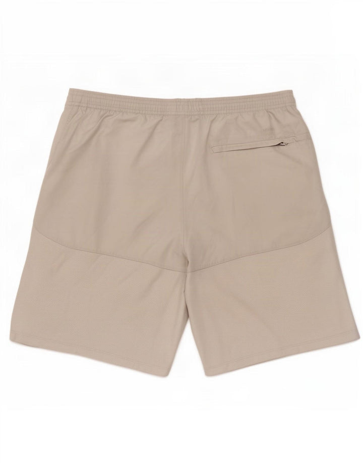 Pantaloncini sportivi Nike da uomo, poliestere bianco medio