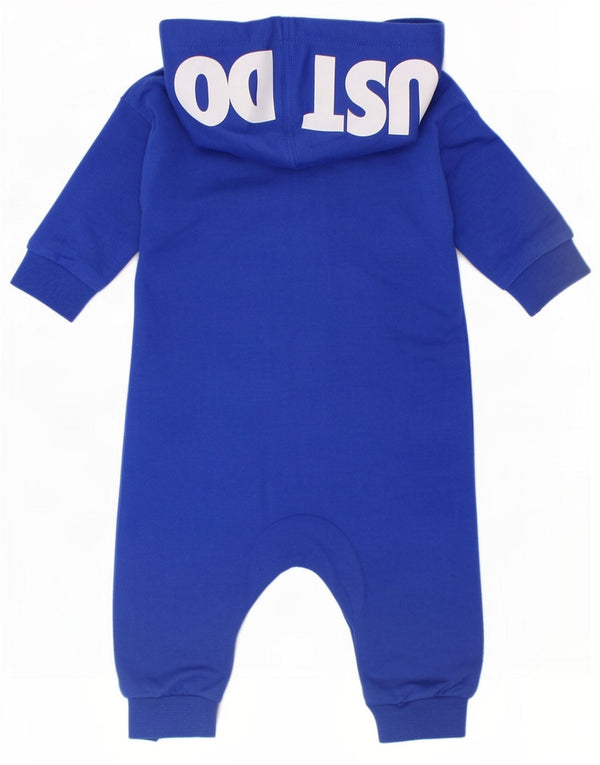 Tuta con cappuccio grafica Nike da bambino 0-3 mesi in cotone blu