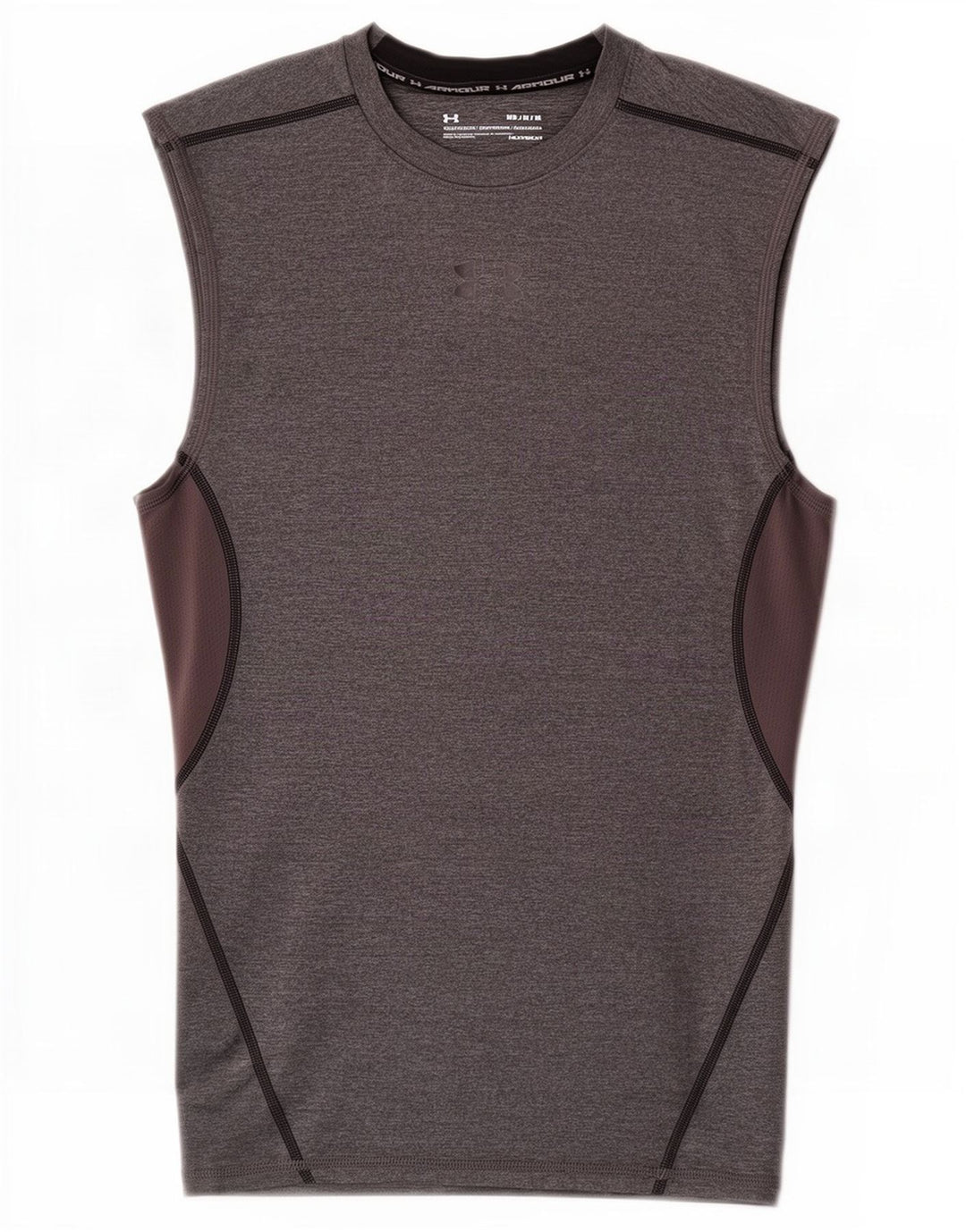 Canottiera Under Armour da uomo Heat Gear Top grigio medio color block
