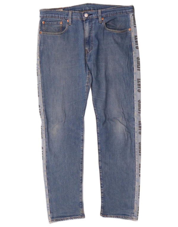 Levi's Jeans dritti da uomo con grafica Hi-Ball W32 L30 in cotone color block blu