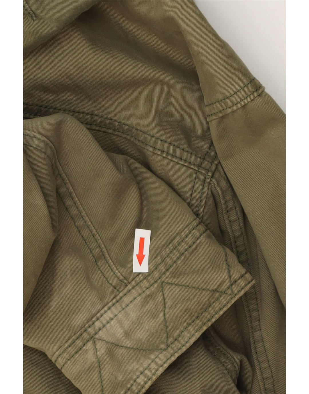 Giacca parka con cappuccio da uomo NIKE UK 39/41 cotone kaki medio