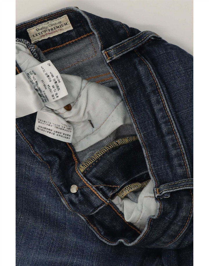 Jeans slim da uomo Levi's W28 L32 cotone blu