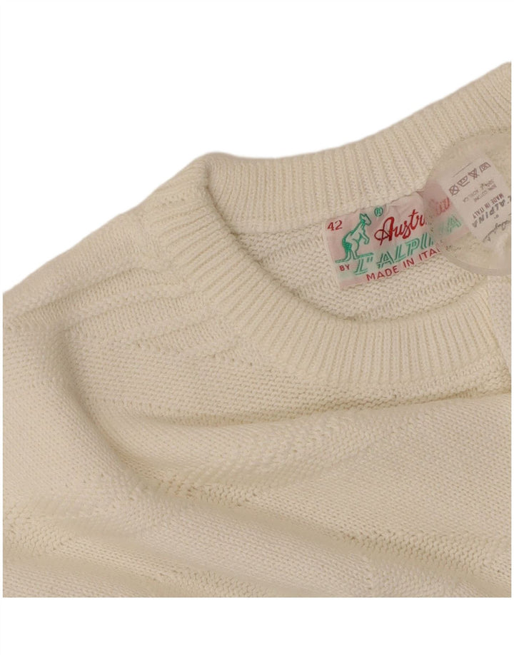 Maglione maglione girocollo da donna AUSTRALIAN L'ALPINA IT 42 Medio Bianco