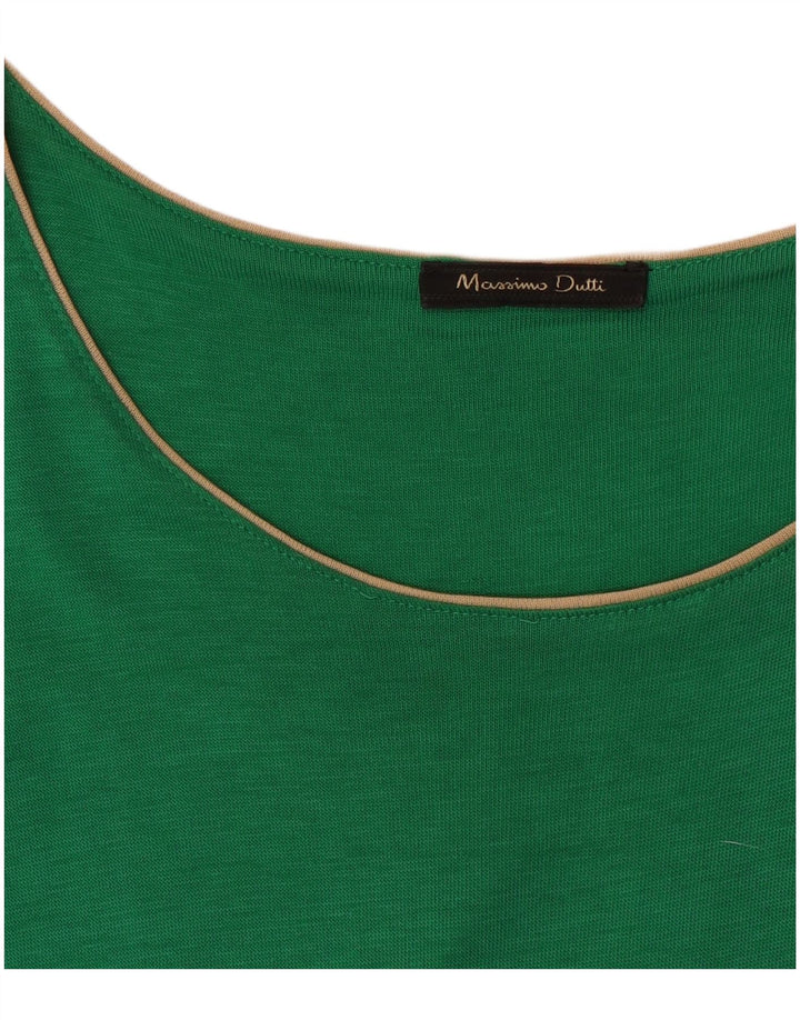 Abito a trapezio senza maniche da donna Massimo Dutti UK 8 piccolo verde