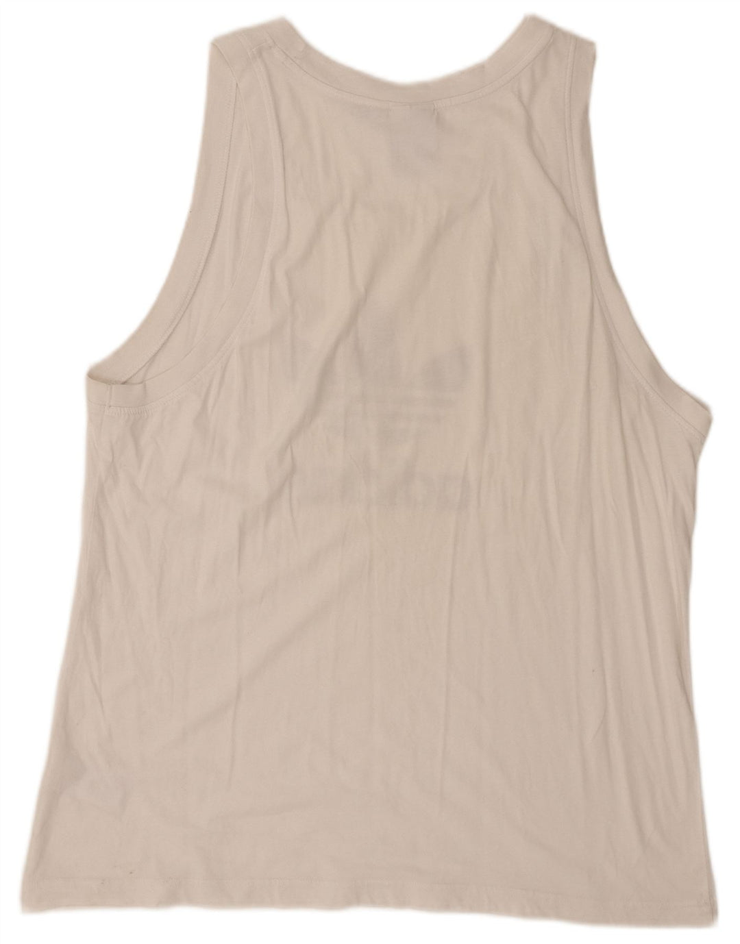 Canotta grafica da uomo Adidas XL in cotone bianco
