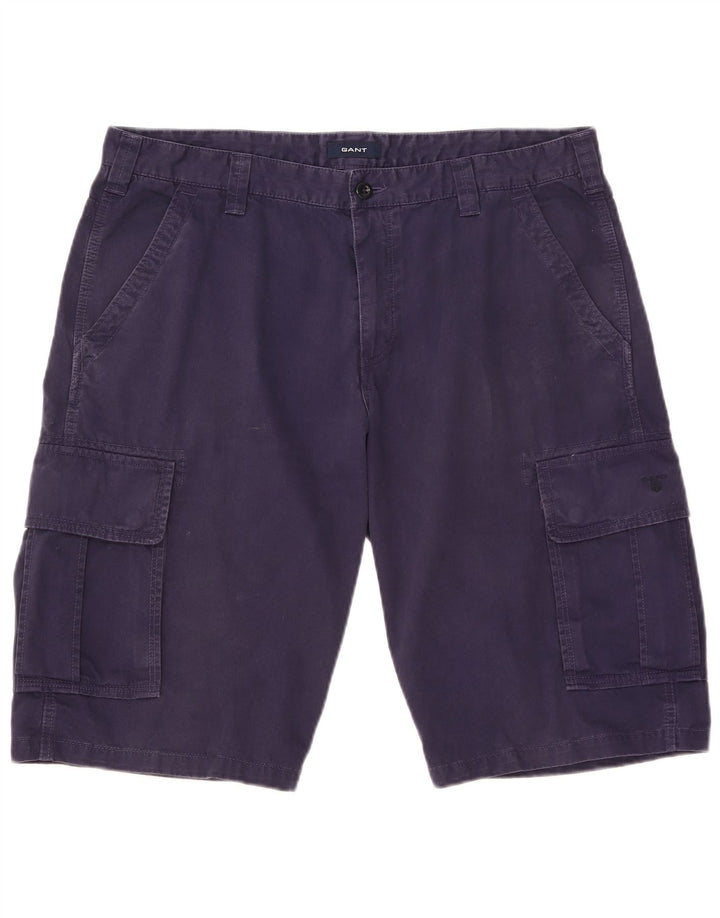 Pantaloncini cargo da uomo Gant W38 XL in cotone blu navy