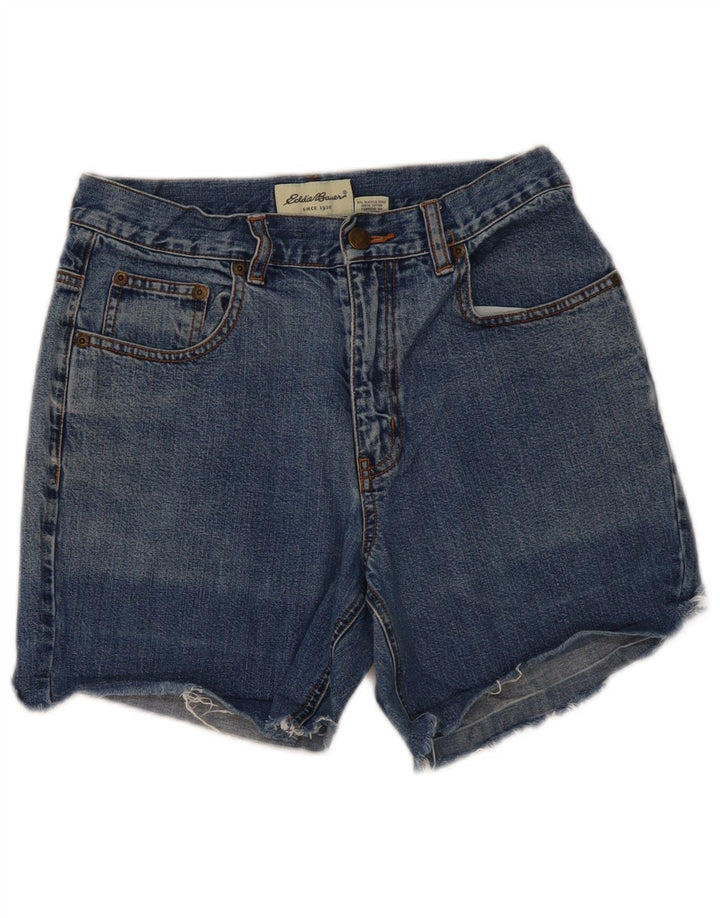 Eddie Bauer Womens Denim Shorts US 4 Medium W28  Blue Cotton