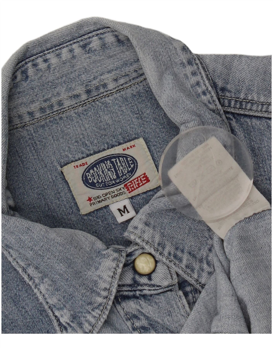 Camicia in denim vestibilità regolare da donna Rifle UK 12 Cotone blu medio