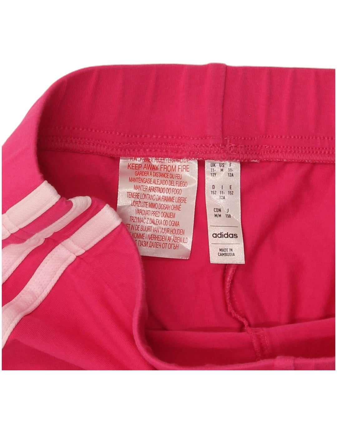 Leggings Adidas Bambina 11-12 Anni Rosa