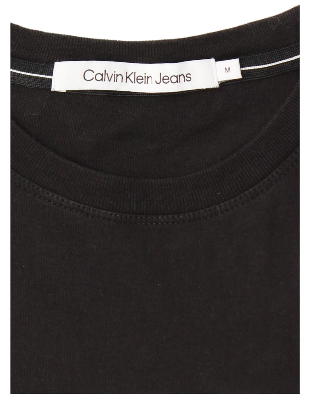 CALVIN KLEIN JEANS T-shirt grafica da uomo Top medio nero