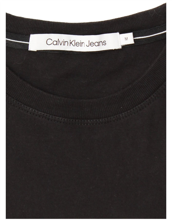 CALVIN KLEIN JEANS T-shirt grafica da uomo Top medio nero