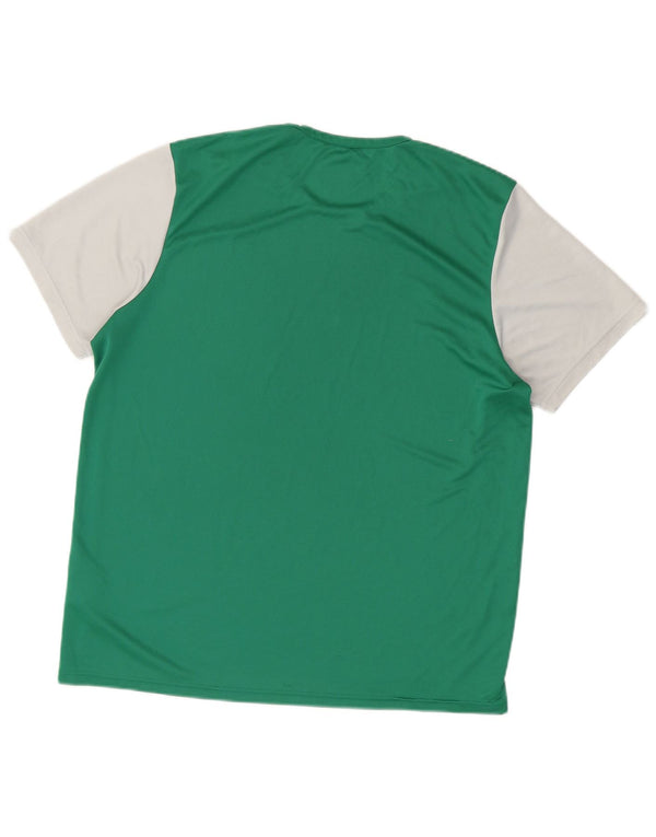 Maglietta Adidas Aeroready da uomo Top XL Verde Colourblock in poliestere