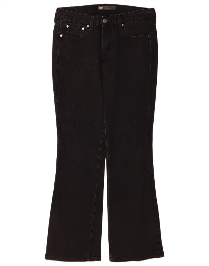 Levi's Donna 515 Bootcut Jeans US 10 Large W30 L32 Cotone Nero