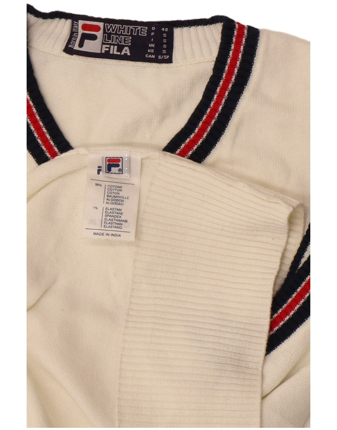 Canottiera Fila da uomo Canotta piccola in cotone bianco