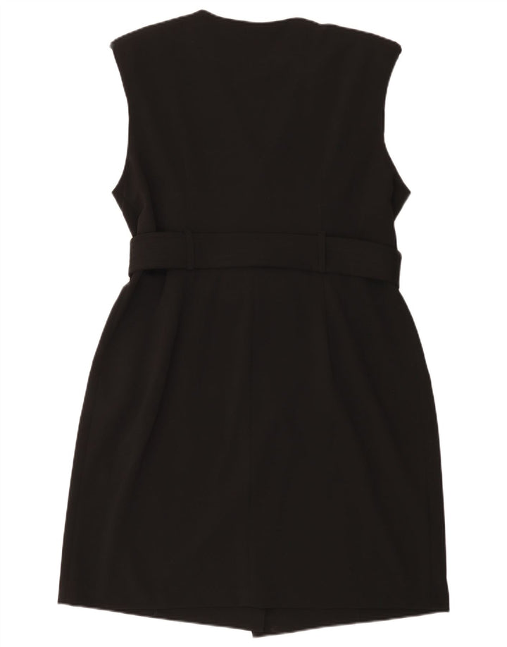 Abito tubino senza maniche da donna Calvin Klein US 14 Large Nero Poliestere