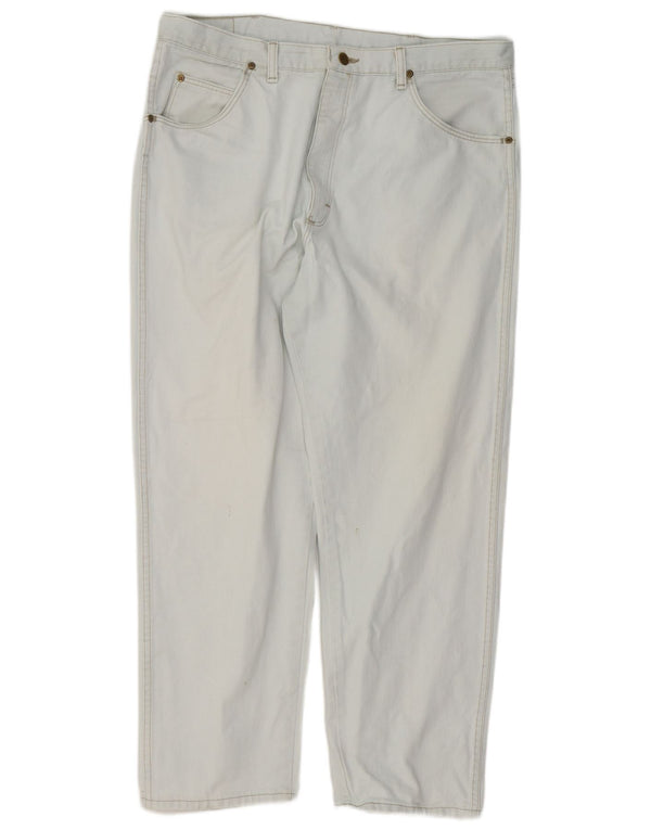 Jeans dritti da uomo Wrangler W38 L30 cotone blu
