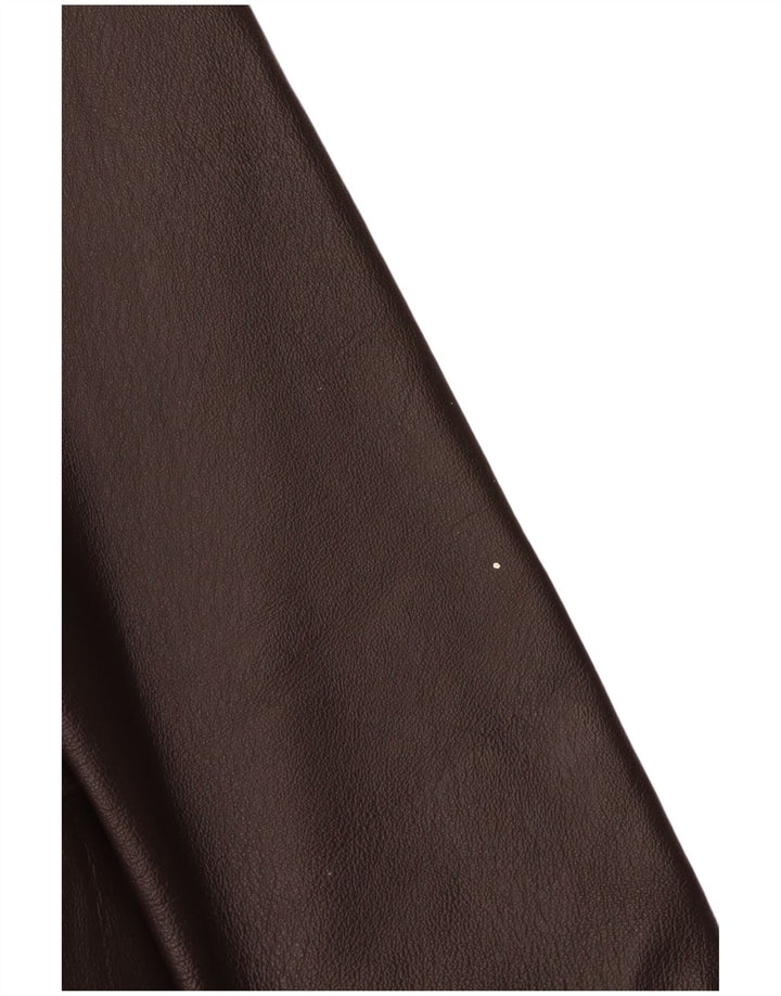 Cappotto in pelle da donna MILANO UK 14 Grande pelle marrone