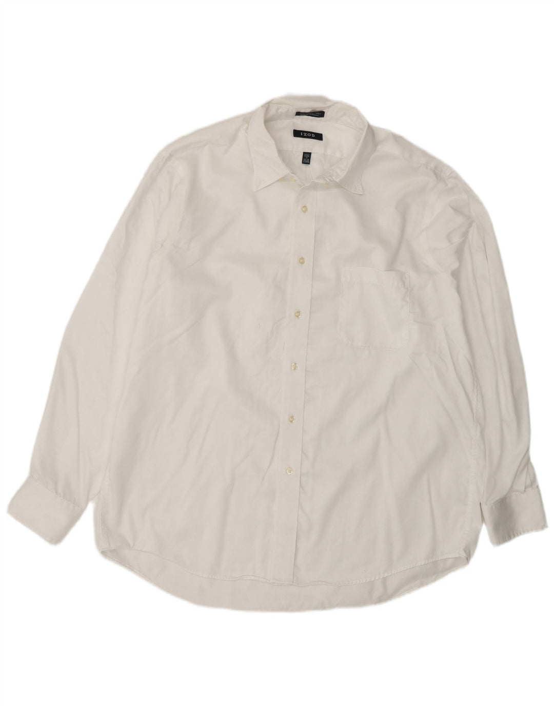 Camicia da uomo Izod taglia 17 XL in cotone bianco