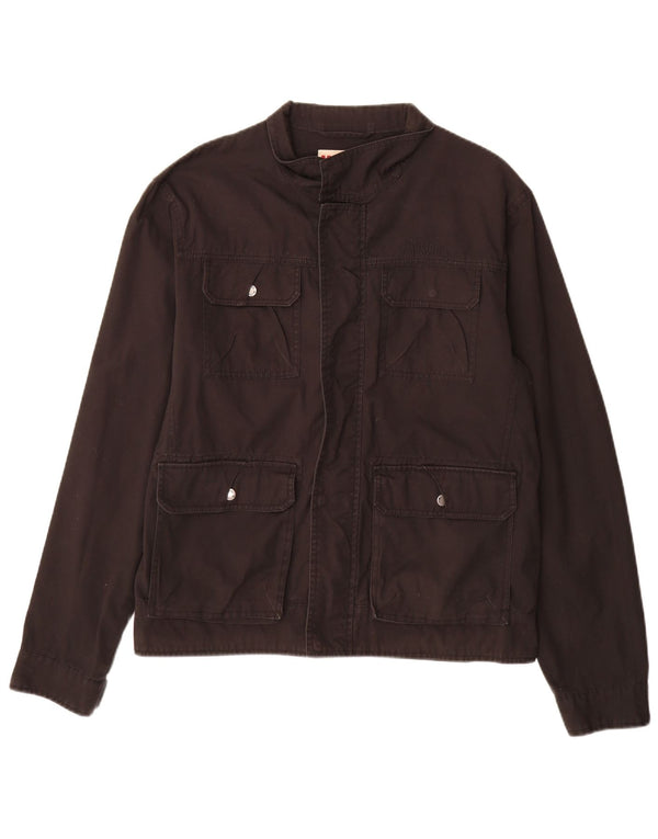 Giacca utility da uomo Mustang UK 40 grande cotone marrone