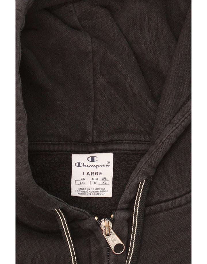 CHAMPION Boys Zip Hoodie Sweater 11-12 Years Large Black Vintage Champion and Second-Hand Champion from Messina Hembry 