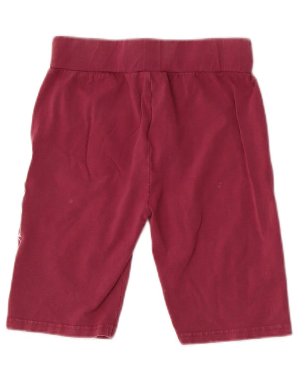 Pantaloncini sportivi grafici da donna Ellesse UK 8 piccoli in cotone bordeaux